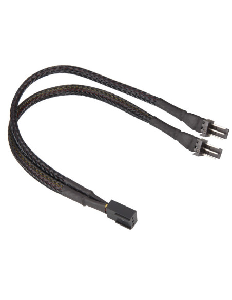0,2 mt 3-Pin Y sleeve nero
