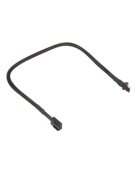 0,3 mt 3-Pin prolunga sleeve nero