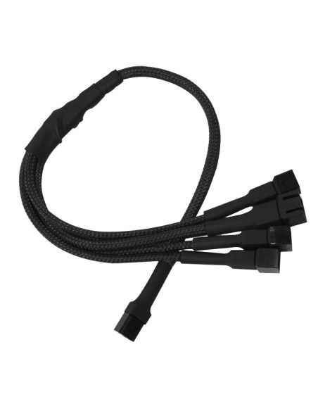 0,6 mt 1 x 3Pin/m, 4 x 3Pin/f, Nero