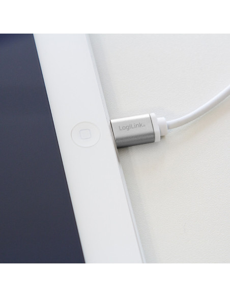 1,00 mt Apple Lightning / USB, Silver