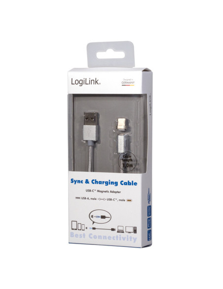 1,00 mt USB A - USB-C con magnetic adapter