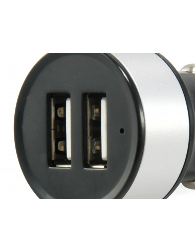 2,0A 5V 2x USB Nero