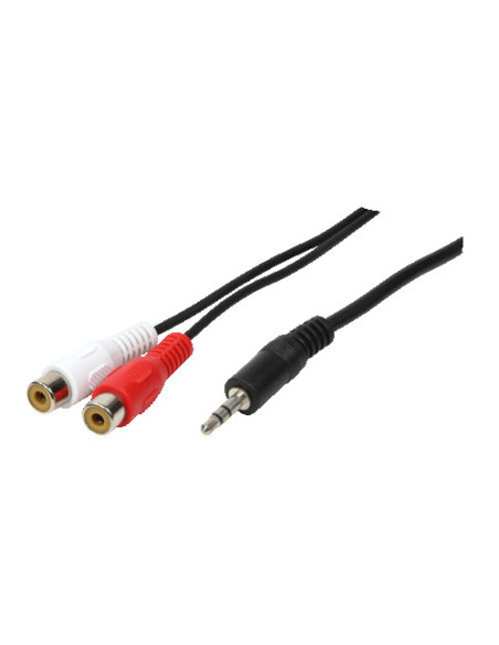 Adattatore 1x 3,5mm -- 2x Cinch M/F 0.20m
