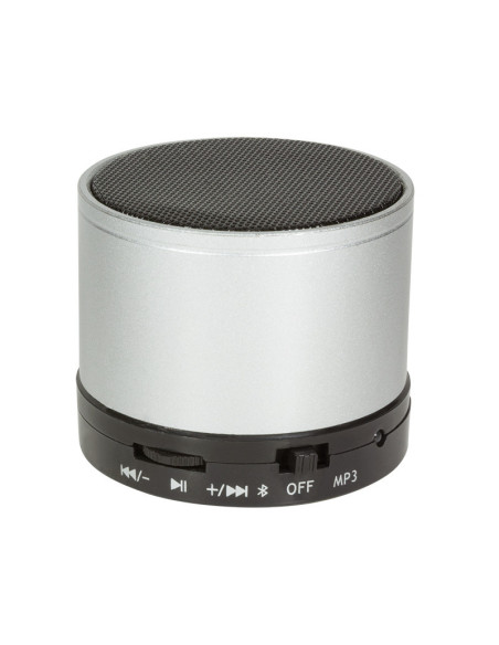 Bluetooth speaker con MP3 player e microfono, silver