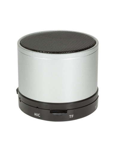 Bluetooth speaker con MP3 player e microfono, silver