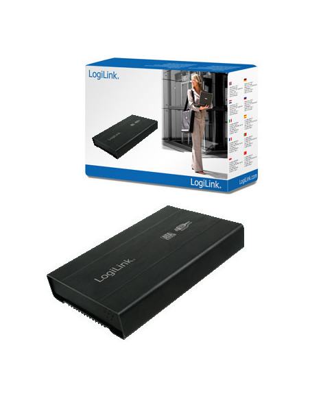 External HDD enclosure SATA, USB 3.0, Nero, 12.5 mm