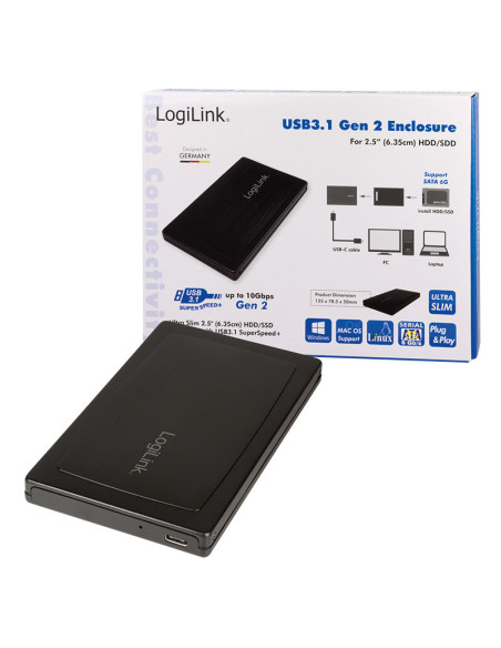 HDD enclosure SATA- USB 3.1 Gen2