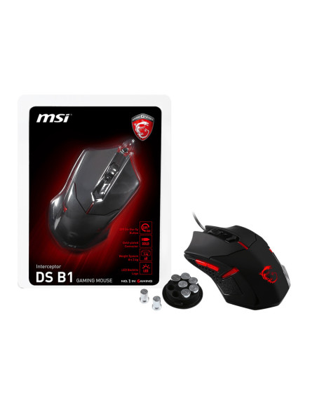 Interceptor DS B1, USB, 6 tasti, 1600 dpi