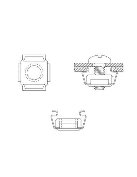 Mounting Set M6, 50pz Viti da Rack