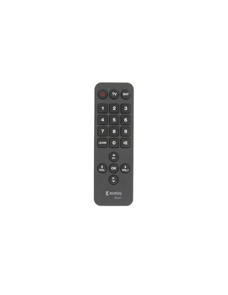 Remote control, pre-programmed, 2xAAA/LR03, Universal, senior