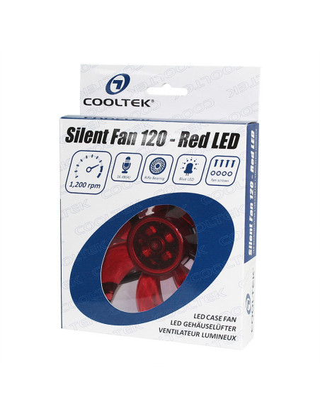 120mm Silent Fan Red Led 1200RPM