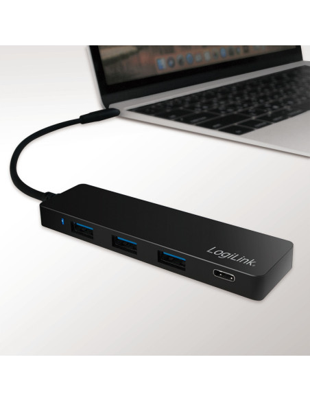 Ultra-slim USB-C 3.1, 4-port hub