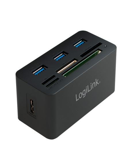 USB 3.0 Hub with All-in-One Card Reader