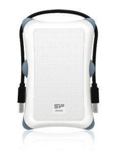 USB3.0 A30 6,3cm Shockproof HDD white 2