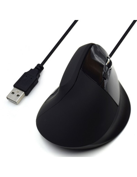 Verticale Ergonomico USB nero