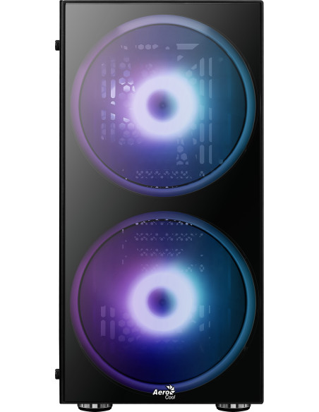 Python RGB Vetro Temperato 2 ventole 20cm Midi-Tower