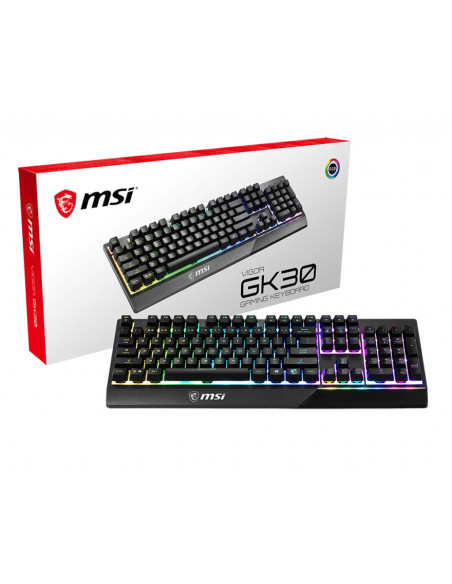 Vigor GK30 Tastiera Semi-Meccanica RGB USB Nero
