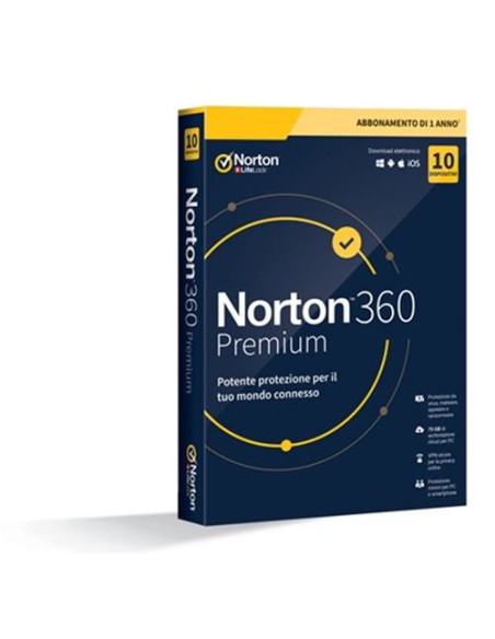 NORTON ANTIVIRUS 360 PREMIUM - 10 DISPOSITIVI