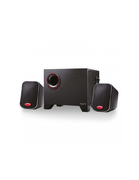 Altoparlanti 2.1 con Subwoofer, 30W, Nero/Rosso
