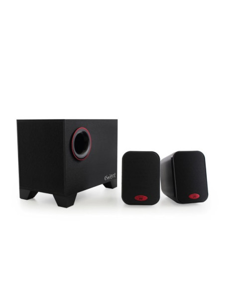 Altoparlanti 2.1 con Subwoofer, 30W, Nero/Rosso