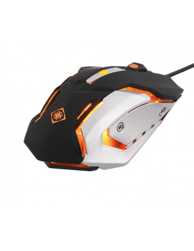 Mouse Orange Led, USB, 6 Buttons,...