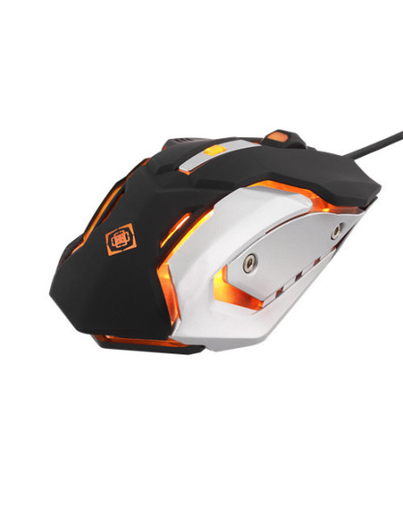 Mouse Orange Led, USB, 6 Buttons, 1000-3200 DPI