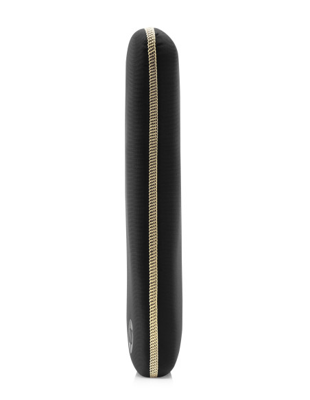 14" Sleeve for laptop, Reversible, gold/black, neoprene