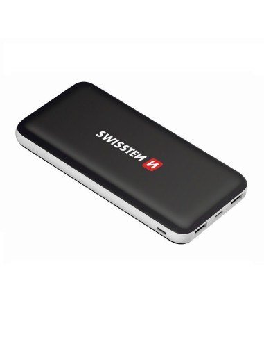 15.000 mAh Slim, SmartIC, 2xUSB (TypeC & MicroUSB) Nero