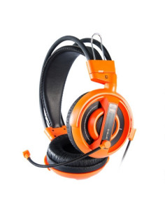 Cobra I, headphones with microphone, orange