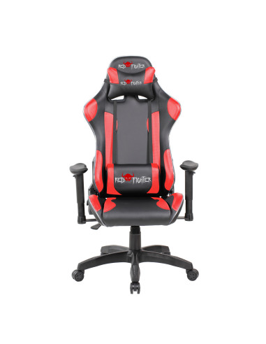 Gaming chair Red Fighter C8, black, removable pads, RGB backlighting