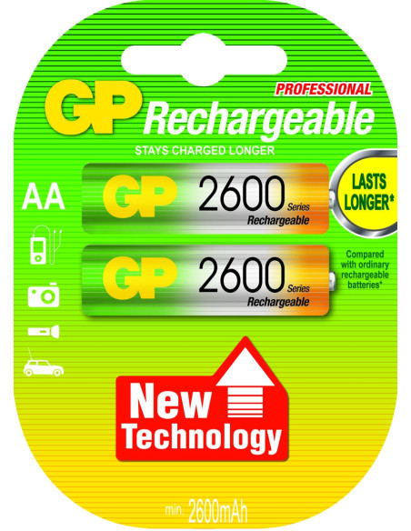 Ricaricabili Ni-MH 1.2V 2600mAh 2pz Recyko+