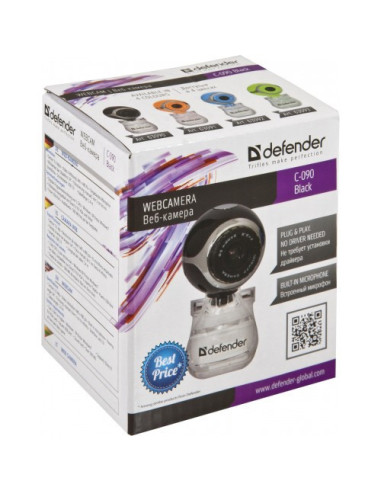 Web cam C-090, 0.3 Mpix, USB 2.0, black