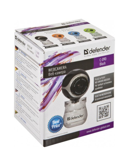 Web cam C-090, 0.3 Mpix, USB 2.0, black