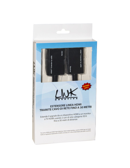 Estensore HDMI tramite cavo di rete fino a 30mt