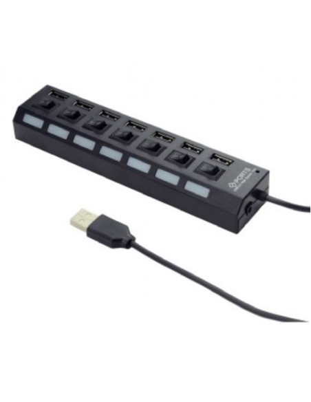 7 Porte con interruttore e LED - USB 2.0