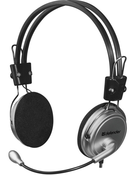 AURA 120 HEADSET CON MICROFONO, NERO/ARGENTO