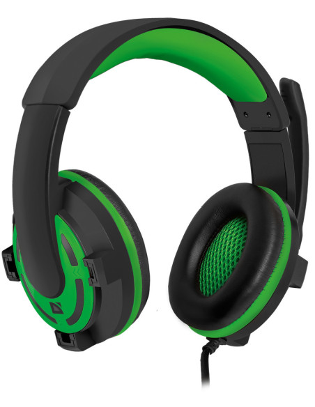 WARHEAD G-300, Cuffie con microfono, nero/verde