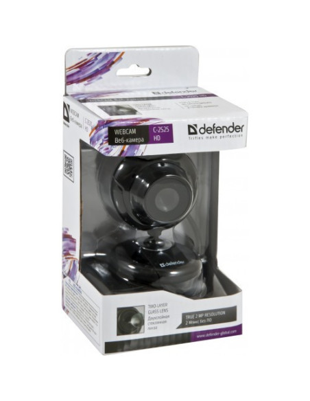 WEBCAM C-2525HD, 2MP, USB 2.0, 1600X1200PIX, MICROFONO