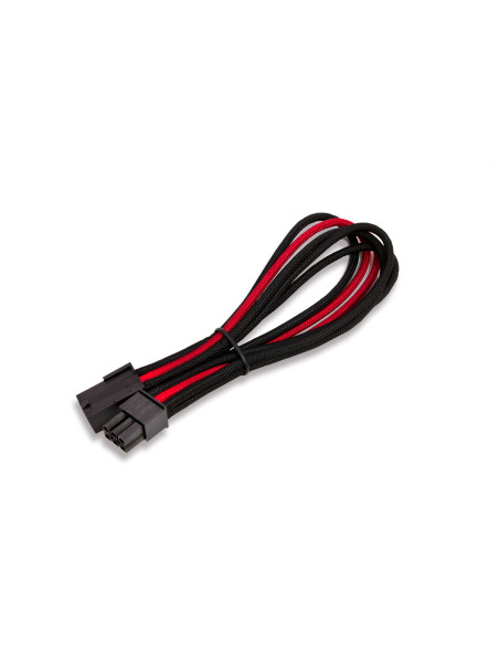 0,25 mt 6pin PCI-E CONNECTOR Rosso/Nero Tessuto