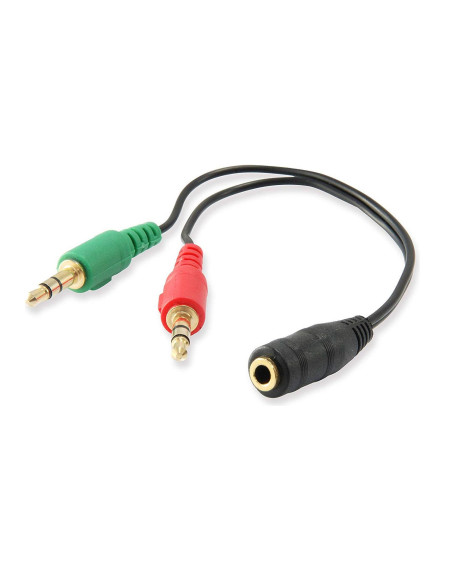 Adattatore per Cuffie Fem/3,5mm AUX 4pin Masc2x3,5mm AUX 3pin