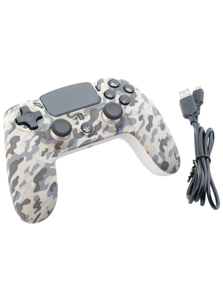 EVOCON W01 WIRELESS CONTROLLER Bluetooth, PC, PS4, DualShock, Tasti LED, TouchPad Axis6, Camo