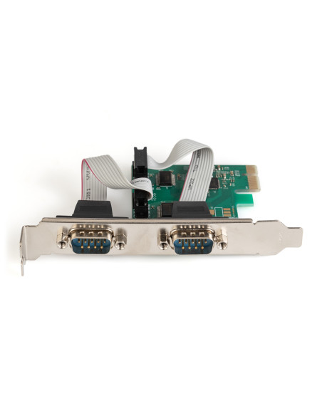 Scheda PCI Express con 2 Porte Seriali 9 Poli