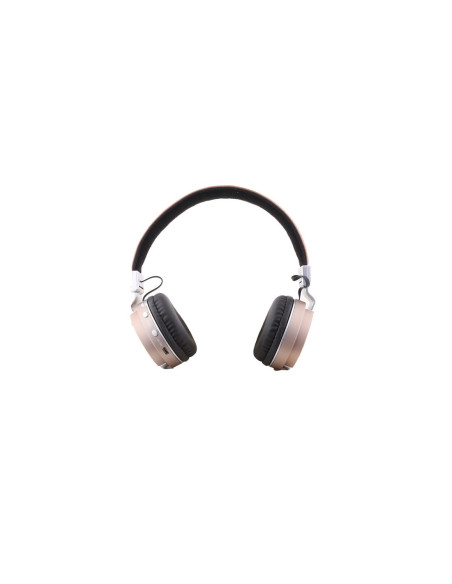 Cuffie con archetto in Pelle Beige