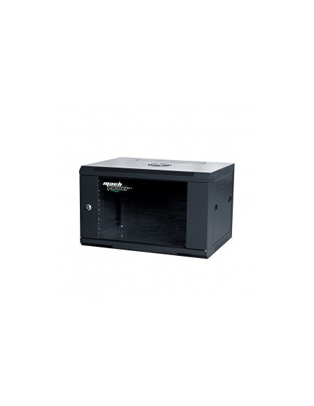 Wall mounted rack Black 6U