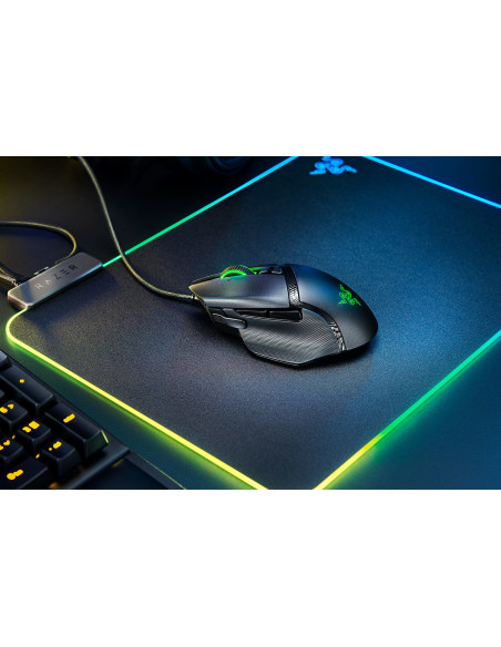 Basilisk V2 Mouse Gaming Wired 11 pulsanti programmabili + Focus + sensore ottico 20K DPI + cavo Speedflex e illuminazione Chro