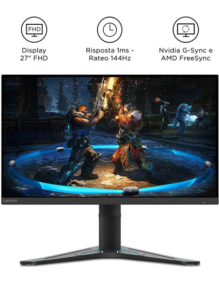 27" G27-20 Gaming Monitor 144Hz 1ms FHD IPS FreeSync G-Sync bordi-ultrasottili altezza-base-regolabile