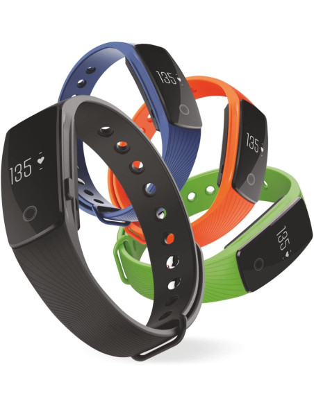 TM-Fit Black Bracciale Fitness Cardiofrequenzimetro Bluetooth
