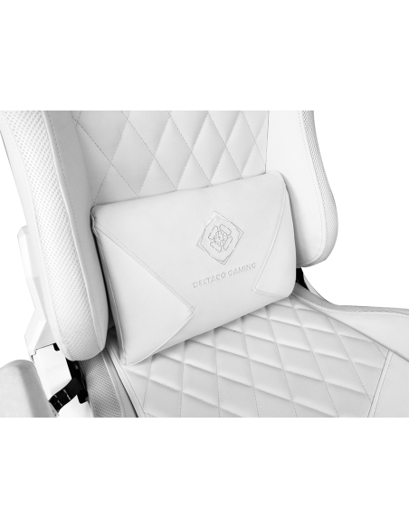 Gaming Chair White eco-pelle RGB con telecomando