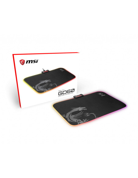 AGILITY GD60 RGB Pro Gaming Mousepad '386mm x 290mm, Pro Gamer Silk Surface, Iconic Dragon design, Anti-slip and shock-absorbin