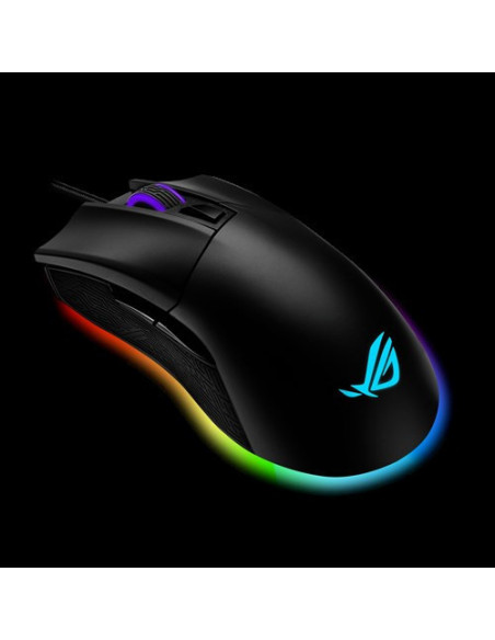 ASUS ROG Gladius II Origin Gaming Mouse Right-hand USB Type-A Optical 12000 DPI Aura-Sync RGB, Interruttori Omron